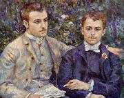 Pierre-Auguste Renoir Portrait of Charles and Georges Durand Ruel, painting